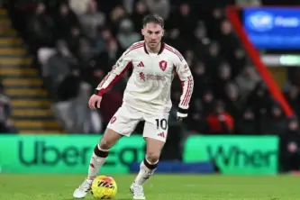 Man United Eye Mac Allister Shock Switches